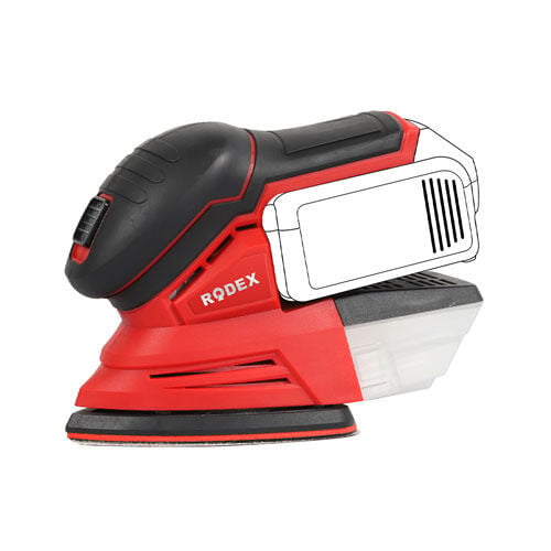 RODEX A.zımpara 135*135*95MM 20V