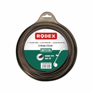 RODEX Tırpan Misinası Siyah Kare 3.3MMX41M Blister (10/20)