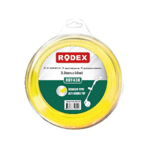 RODEX Tırpan Misinası Sarı Altıgen 3.0MMX55M Blister (10/20)